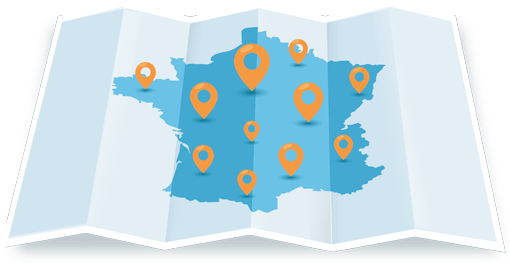 Carte de France des Chambres régionales - Fédération des CSFC